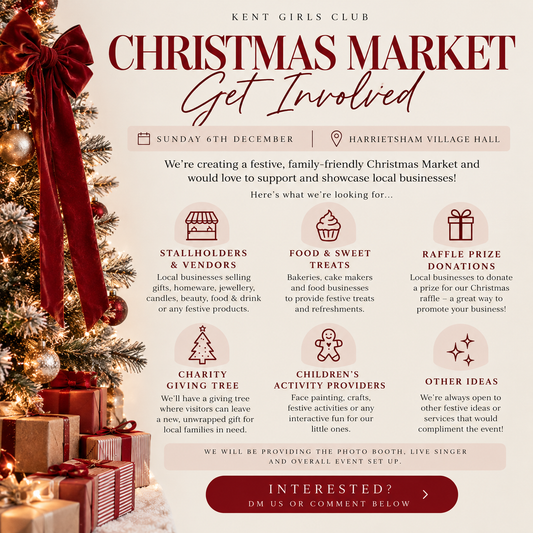 KGC CHRISTMAS MARKET🎄🎀 Sunday 6th December, Harrietsham Village Hall