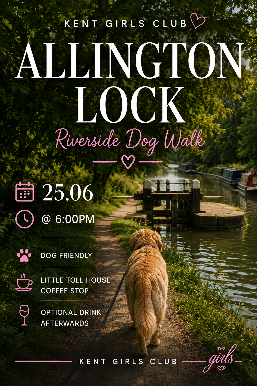 🐾☕️ ALLINGTON LOCK WALK, DOGS & GOOD VIBES ☕️🐾