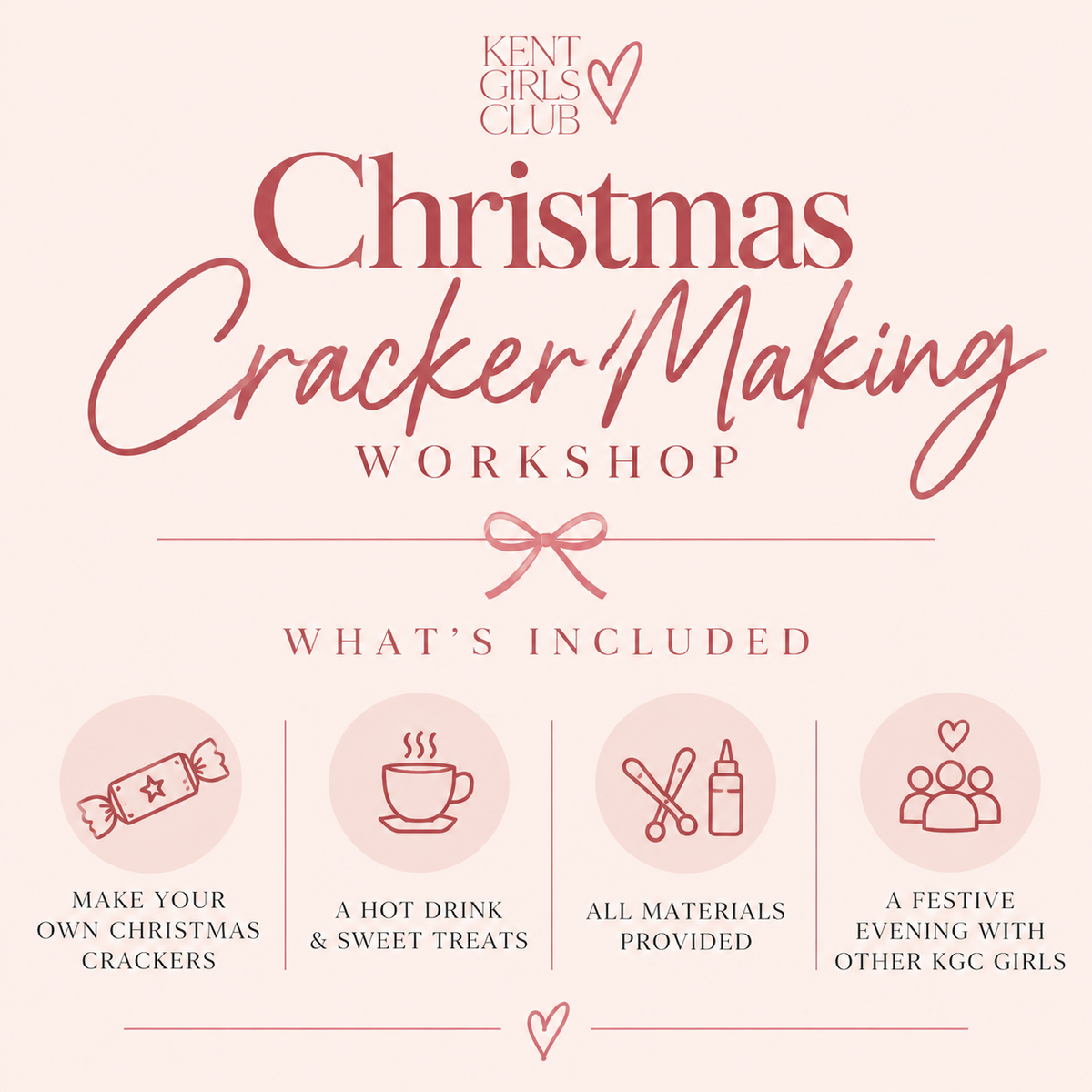 🎄🎀 CHRISTMAS CRACKER MAKING WORKSHOP MAIDSTONE 🎀🎄