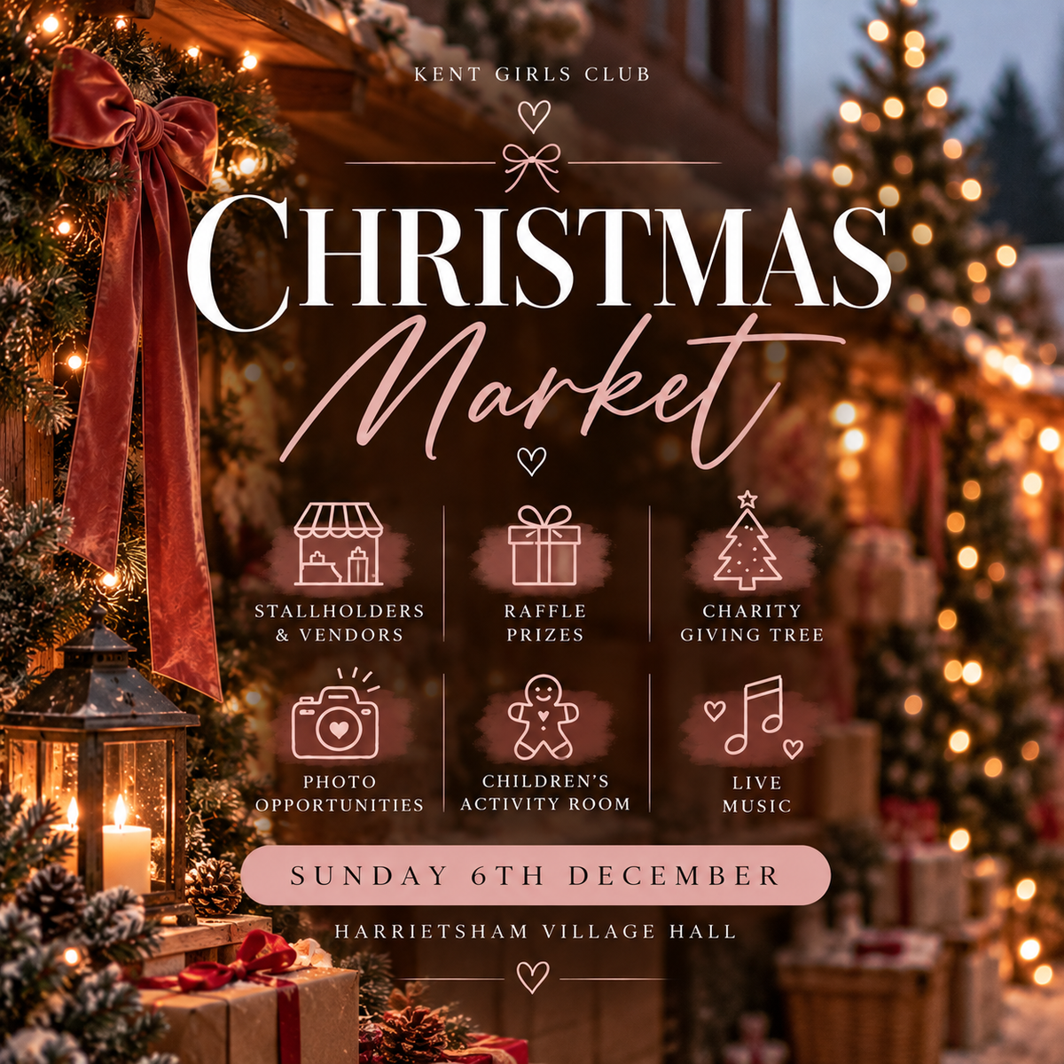 KGC CHRISTMAS MARKET🎄🎀 Sunday 6th December, Harrietsham Village Hall