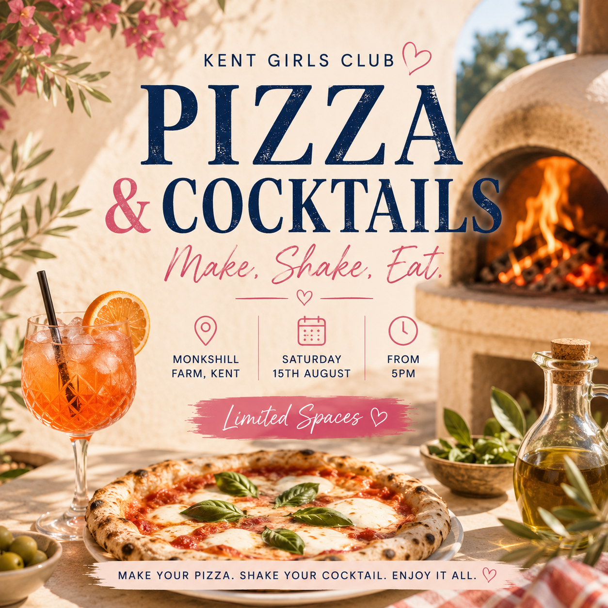🍕🍸 PIZZA & COCKTAIL MAKING EVENING FAVERSHAM🍸🍕