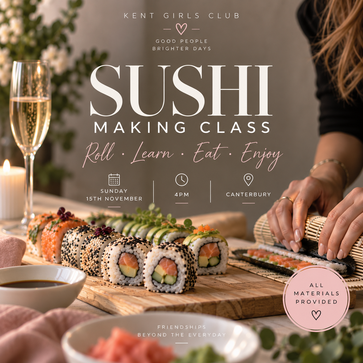 🍣 SUSHI MAKING EXPERIENCE WITH KGC 🥢🩷
