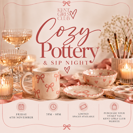 🎀🎨 COZY POTTERY & SIP NIGHT! ☕🍂