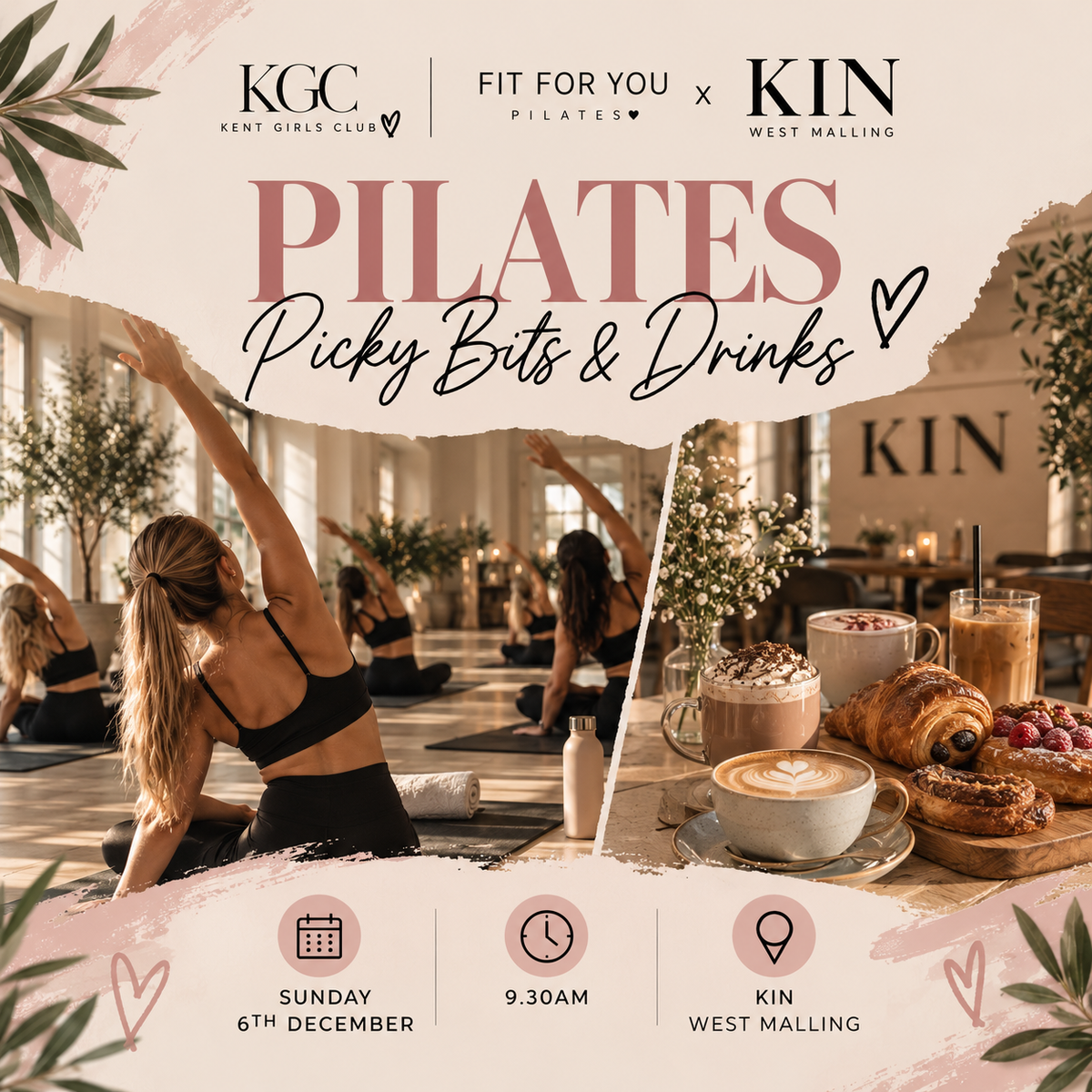 WEST MALLING PILATES, PICKY BITS & COSY DRINKS! 🧘🏼‍♀️☕🥐🩷