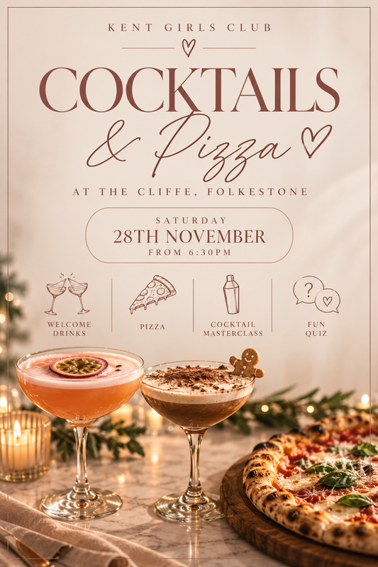 🍸🍕 FOLKESTONE COCKTAIL MAKING, PIZZA & QUIZ GIRLS NIGHT! 🤎✨